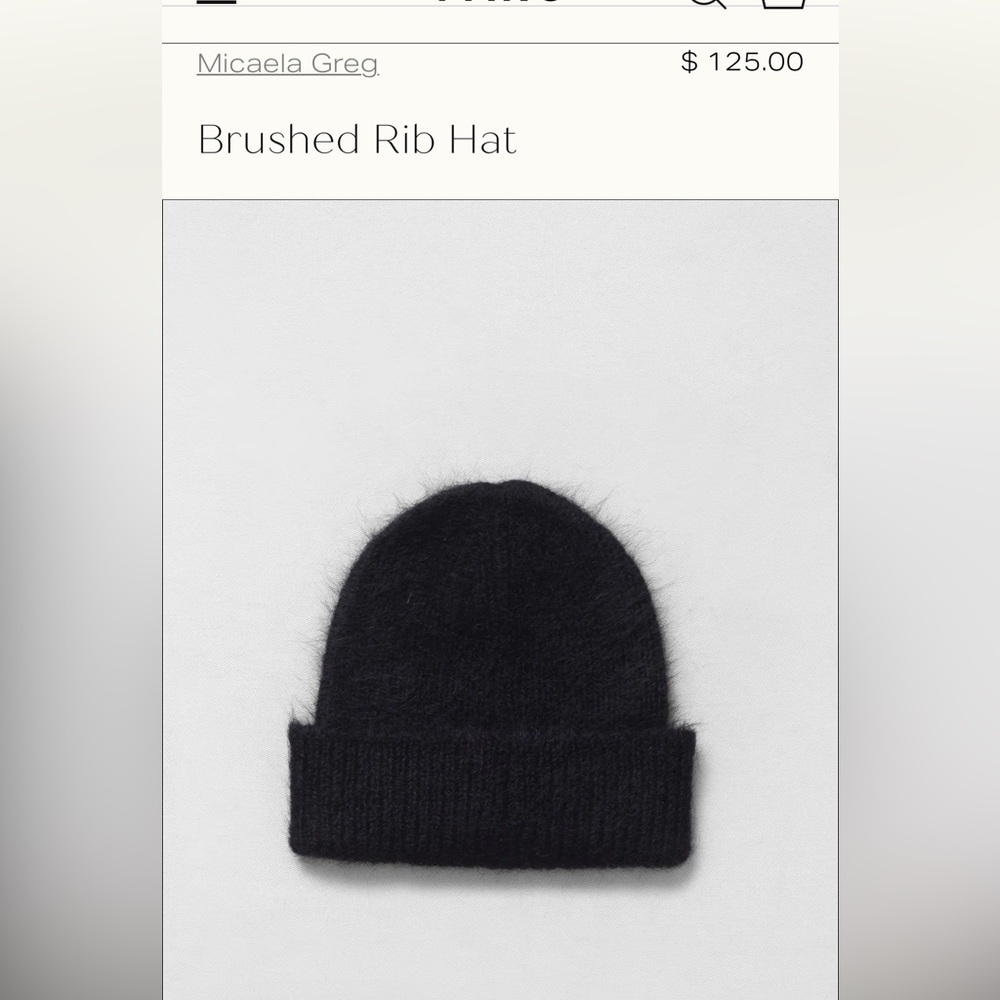Michaela Greg Brushed Rib Beanie